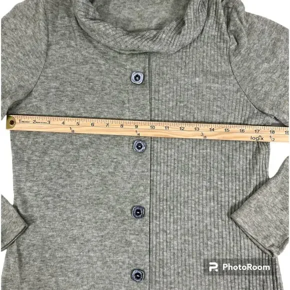 Nwt MICHAEL TYLER Green Long Sleeve Button Sweater Top Blouse Soft New Sz Ps - Picture 6 of 10